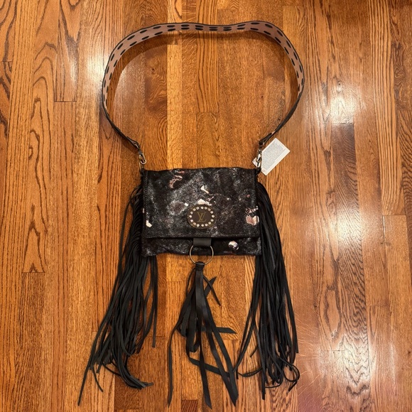 Keep It Gypsy Handbags - NWT Keep it Gypsy Metallic Peeking Moment Upcycled Maxine Flap Purse